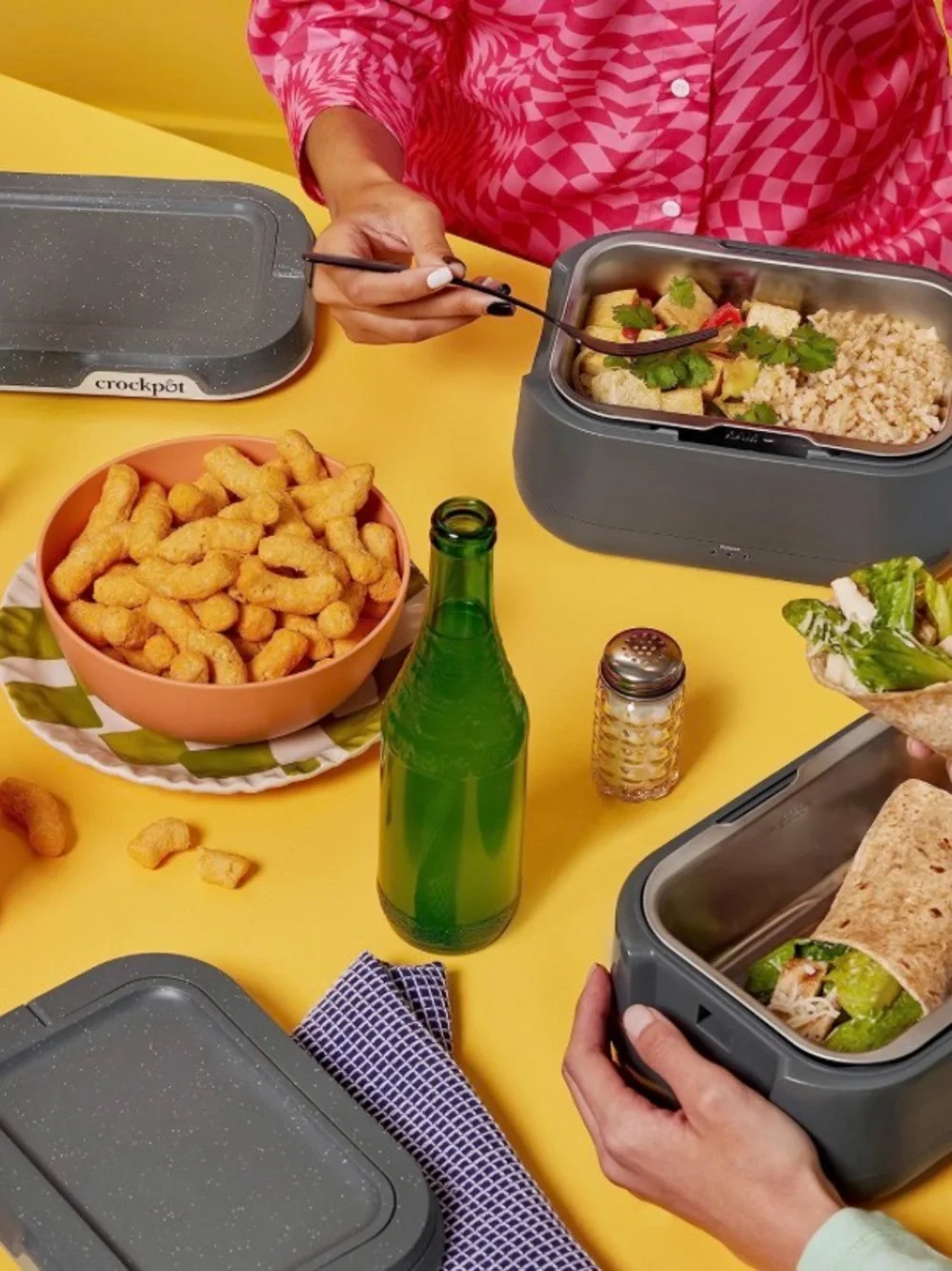 Crockpot Go electric Slow Cooker lunchbox - Gray